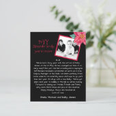 Rustic Foto Vakantie Jaaroverzicht Poinsettia (Staand voorkant)