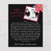 Rustic Foto Vakantie Jaaroverzicht Poinsettia (Voorkant)