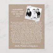 Rustic Foto Vakanties Jaaroverzicht Kraft-Uitzicht (Voorkant)