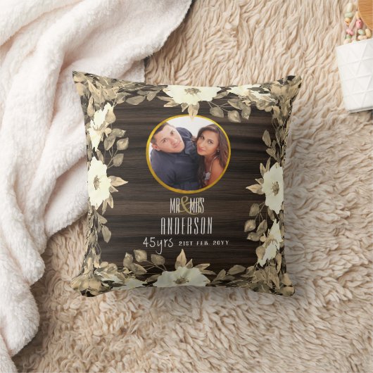 RUSTIC FOTO Wed.Jubileum OM HET EVEN WELKE Mijlste Kussen (Deken)