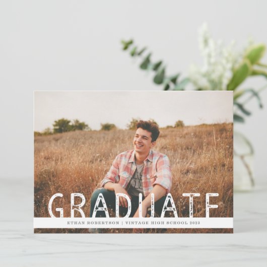 Rustic  fotograaf kaart (Staand voorkant)