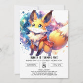 Rustic Fox Birthday Kaart (Voorkant)