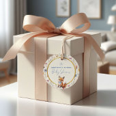 Rustic Fox Woodland Baby shower Bedankjes Labels