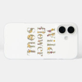 Rustic Free Spirit Botanical Typography Case-Mate iPhone Case (Achterkant (horizontaal))