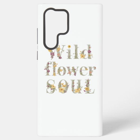 Rustic Free Spirit Botanical Typography Samsung Galaxy Hoesje (Achterkant)