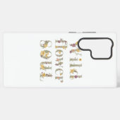 Rustic Free Spirit Botanical Typography Samsung Galaxy Hoesje (Achterkant horizontaal)