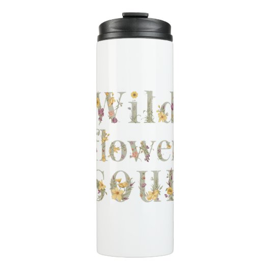 Rustic Free Spirit Botanical Typography Thermosbeker (Voorkant)