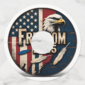 Rustic Freedom Independence Wijnglaslabel (Achterkant)