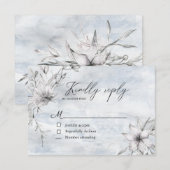 Rustic French Cottage Botanics RSVP-kaart RSVP Kaartje (Voorkant / Achterkant)