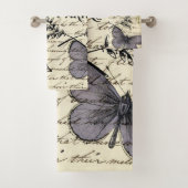 rustic french country scripts paris eiffel tower bad handdoek (Insitu)