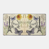 rustic french country scripts paris eiffel tower bureaumat (Voorkant)