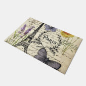 rustic french country scripts paris eiffel tower deurmat (Schuin)