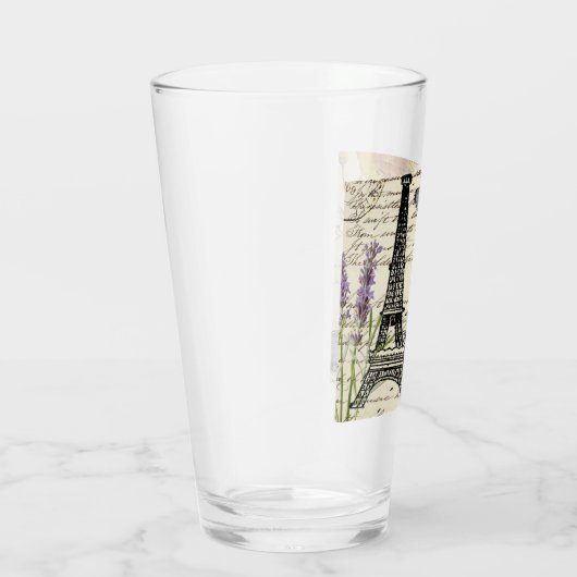 rustic french country scripts paris eiffel tower glas (Rechts)