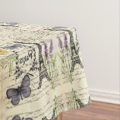 rustic french country scripts paris eiffel tower tafelkleed (Voorbeeld)