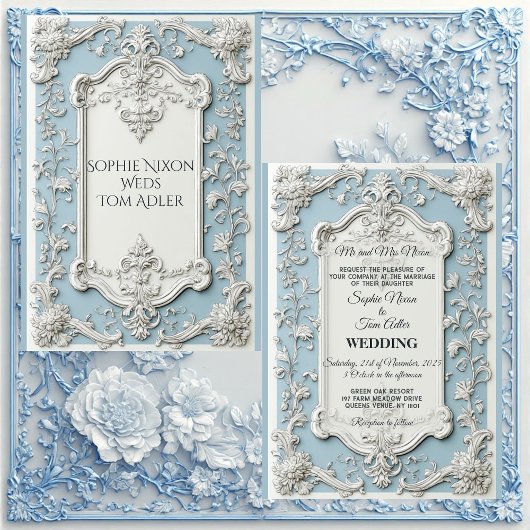 Rustic French Country Shabby Chic Floral Wedding   Kaart