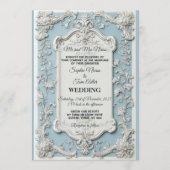 Rustic French Country Shabby Chic Floral Wedding   Kaart (Voorkant)
