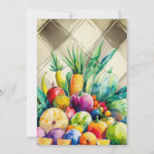 Rustic Fresh Off the Market Fruit Bridal Shower Kaart (Achterkant)