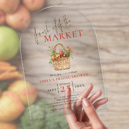 Rustic Fresh van het Vrijgezellenfeest van de mark Acryl Uitnodigingen