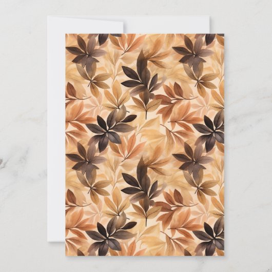 Rustic Friendsgiving Dinner Invitation Kaart (Achterkant)