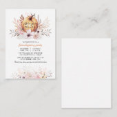 Rustic Friendsgiving Floral Fall Leaves Pumpkin Notitiekaartje (Voorkant / Achterkant)