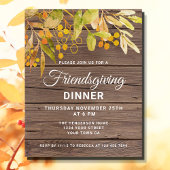 Rustic Friendsgiving Invitation Briefkaart