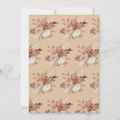 Rustic Friendsgiving Thanksgiving Potluck Kaart (Achterkant)