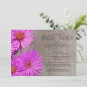 Rustic Frikart's Aster Bridal Shower Invitations Kaart (Staand voorkant)