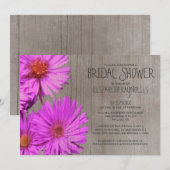 Rustic Frikart's Aster Bridal Shower Invitations Kaart (Voorkant / Achterkant)
