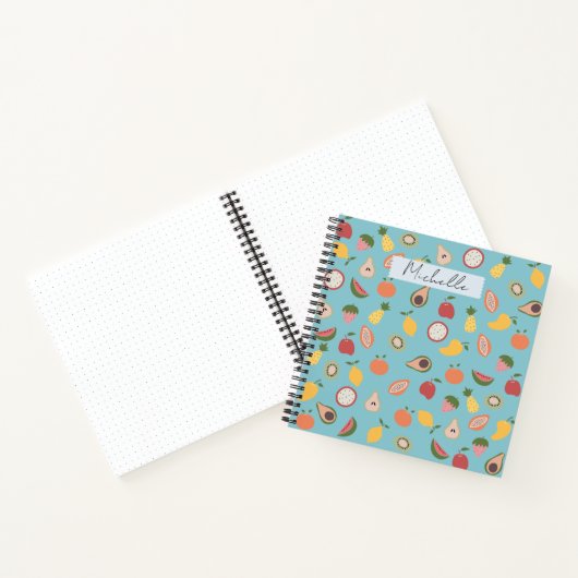 Rustic Fruits Pattern Notitieboek (Binnen)