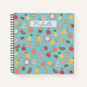 Rustic Fruits Pattern Notitieboek (Voorkant)