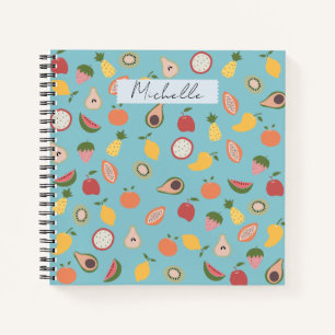 Rustic Fruits Pattern Notitieboek