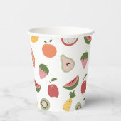 Rustic Fruits Pattern Papieren Bekers (Rechts)