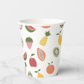 Rustic Fruits Pattern Papieren Bekers (Voorkant)