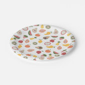 Rustic Fruits Pattern Papieren Bordje (Gekanteld)