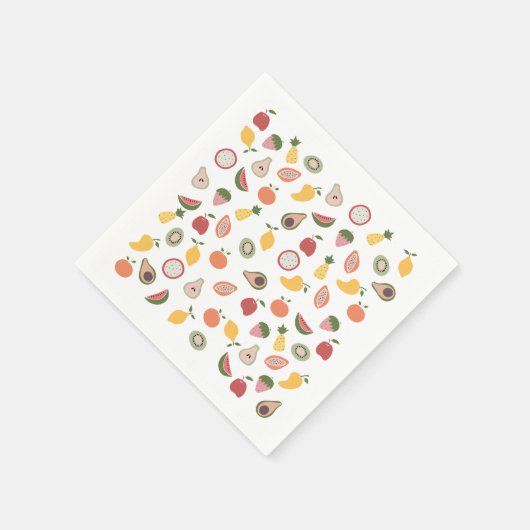 Rustic Fruits Pattern Servet (Hoek)