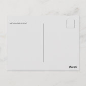 Rustic Fuchsia Floral Woodland Wedding Briefkaart (Achterkant)