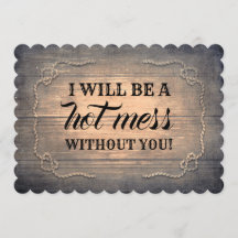 Rustic Fun Bridesmaid / Maid of Honor proposal