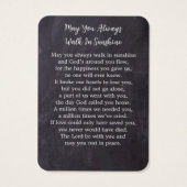 Rustic Funeral 3 Foto Memorial Prayer Kaart (Achterkant)