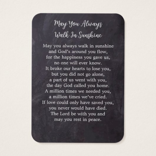 Rustic Funeral 3 Foto Memorial Prayer Kaart (Achterkant)