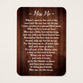 Rustic Funeral 3 Foto Memorial Prayer Kaart (Achterkant)