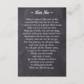 Rustic Funeral Custom 3 Photo Memorial Prayer Kaar (Achterkant)