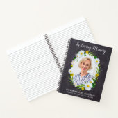 Rustic Funeral GuestBook Daisy Floral Memorial Notitieboek (Binnen)