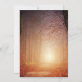 Rustic Funeral | Levensfoto vieren Kaart (Achterkant)