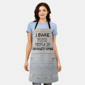 Rustic Funny Baking Quote Schort (Gedragen)