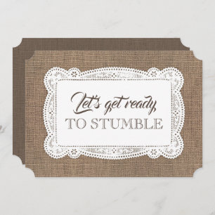 Rustic Funny Bridesmaid / Maid of Honor proposal Kaart