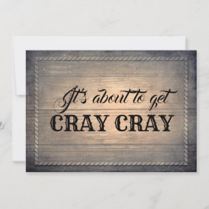 Rustic Funny Bridesmaid / Maid of Honor proposal Kaart