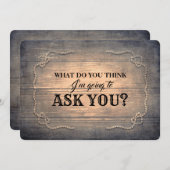 Rustic Funny Bridesmaid / Maid of Honor proposal Kaart (Voorkant / Achterkant)