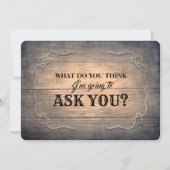 Rustic Funny Bridesmaid / Maid of Honor proposal Kaart (Voorkant)