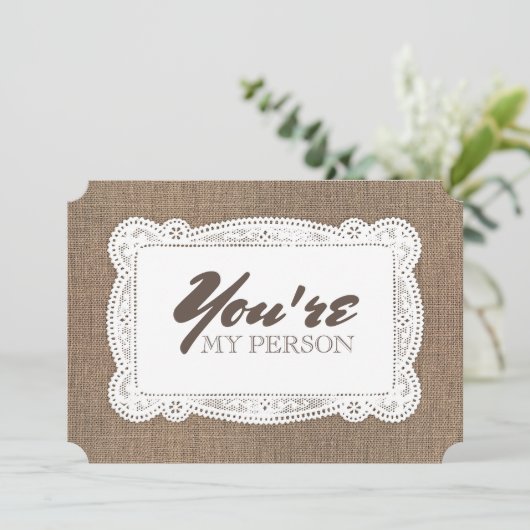 Rustic Funny Bridesmaid / Maid of Honor proposal Kaart (Staand voorkant)