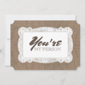 Rustic Funny Bridesmaid / Maid of Honor proposal Kaart (Voorkant)